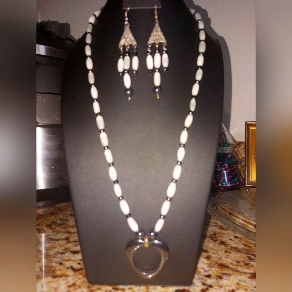 Necklace & Earrings.  Hand Crafted by Me